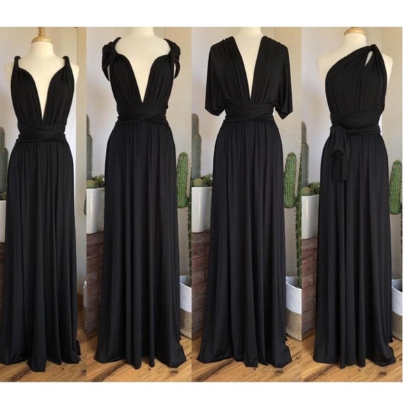 🆕 ♾️ Infinity Dress in Gray Charcoal NWOT - Picture 2 of 2